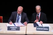 CBA Armenia signing the MMoU, Budapest, May 2018